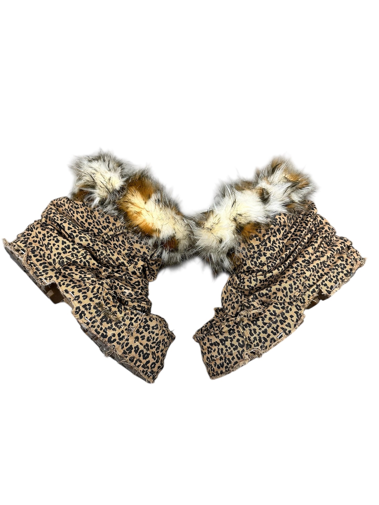 Size 5.5 “Furry Leopard” Joots